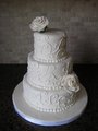 29 Small-White-Flower-Piped-Scroll-Wedding-Cake