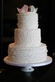 02 Bird-Topped-Ruffled-White-Wedding-Cake-with-Brush-Embroidery-3