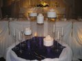 48 Glass Pedestal Wedding Cakes