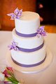 35 Purple Calla Lilly Wedding Cake