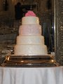 43 Pink-and-White-Quilted-Wedding-Cake-With-Roses-and-Silver
